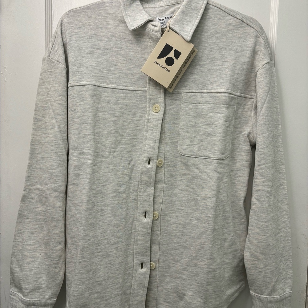 NWT Frank & Oak French Terry Overshirt women’s - Picture 6 of 6